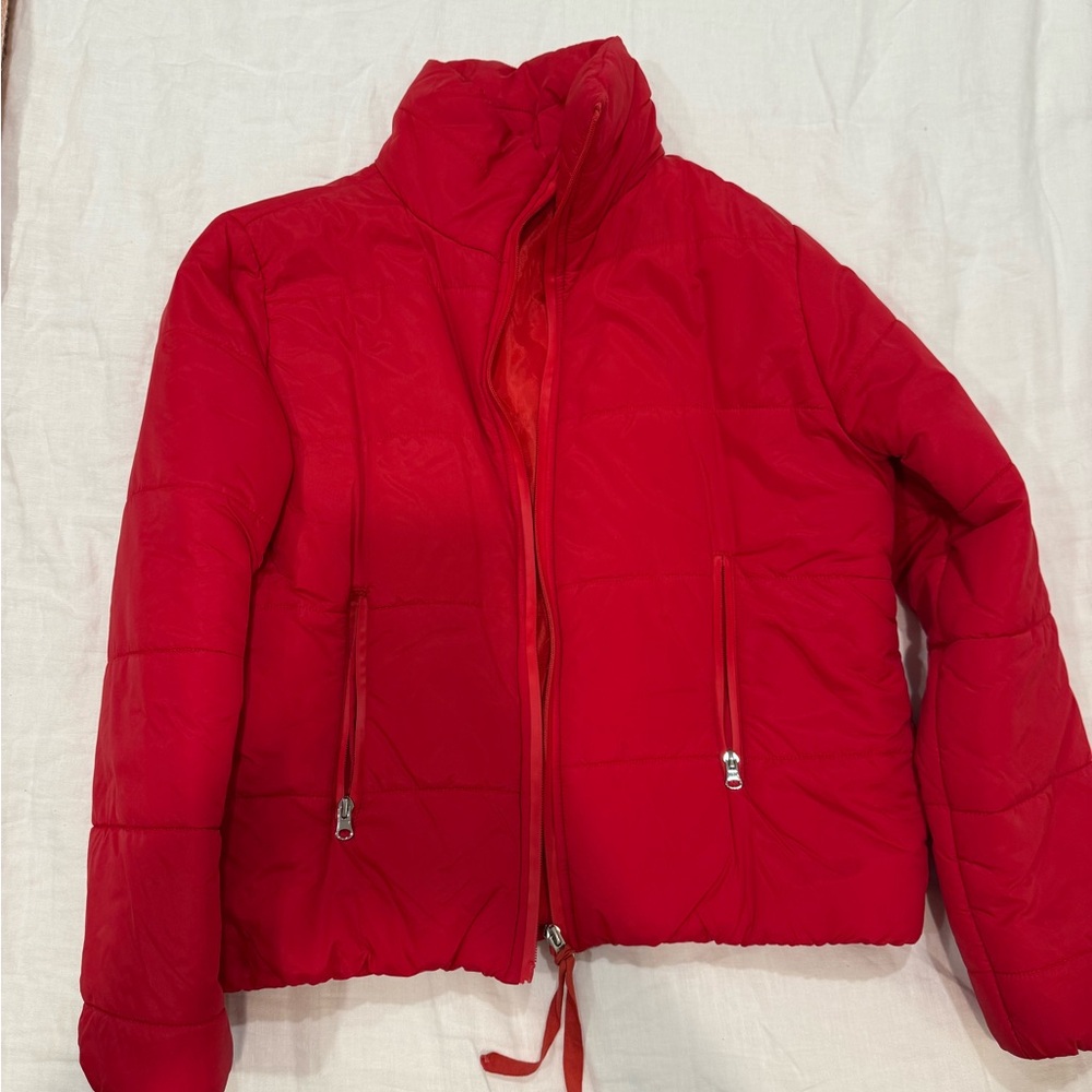 Red Puffer Coat